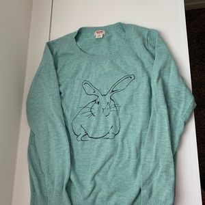 Blue Mossimo Bunny Sweater - large